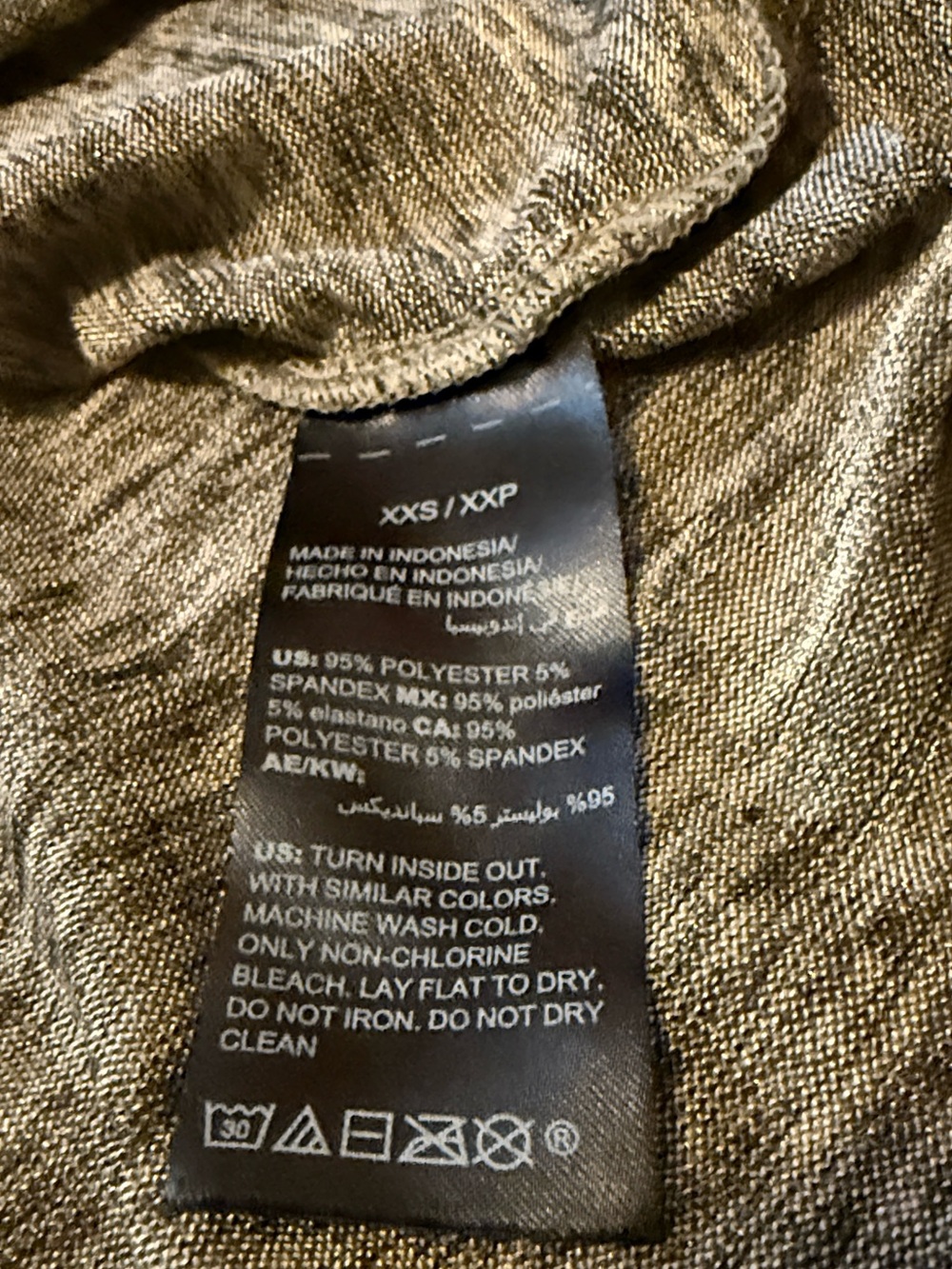White House Black Market Pewter Gray Knit Metallic Gold Leopard Print V-Neck Top - Picture 8 of 8